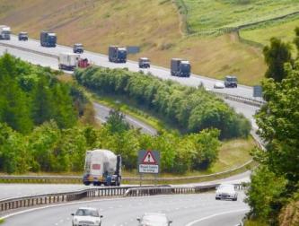 convoy 9 July 2016 M74 Abington